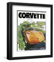 1974 GM Corvette- a Better Way-null-Framed Art Print