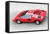 1974 Lamborghini Countach Watercolor-NaxArt-Framed Stretched Canvas