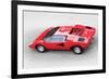 1974 Lamborghini Countach Watercolor-NaxArt-Framed Art Print