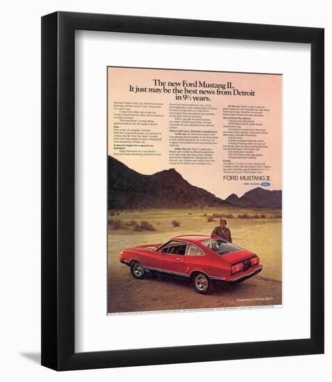 1974 Mustang II Best News-null-Framed Art Print