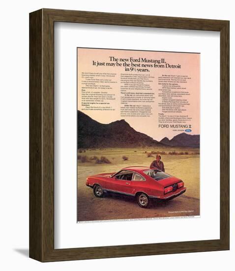 1974 Mustang II Best News-null-Framed Art Print