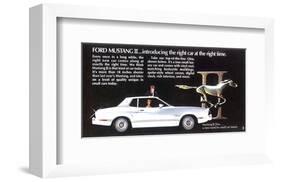 1974 Mustang II - Right Car-null-Framed Art Print