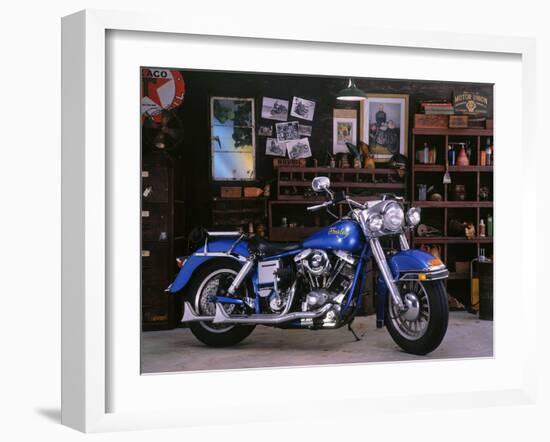 1975 Harley Davidson FLH-null-Framed Photographic Print