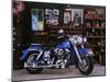 1975 Harley Davidson FLH-null-Mounted Photographic Print