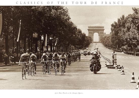 1975 Tour Finish on the Champs Elysees-null-Stretched Canvas