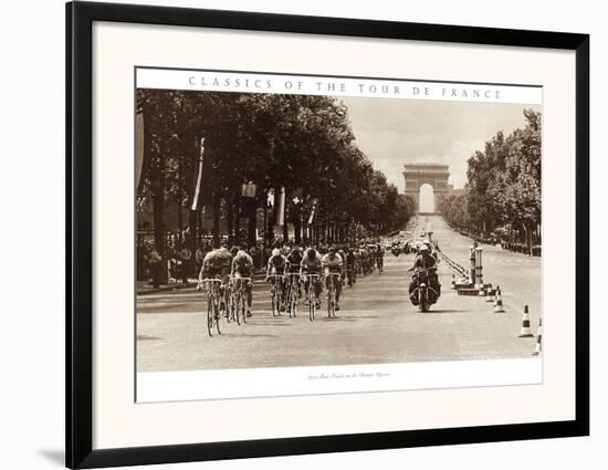 1975 Tour Finish on the Champs Elysees-null-Framed Art Print