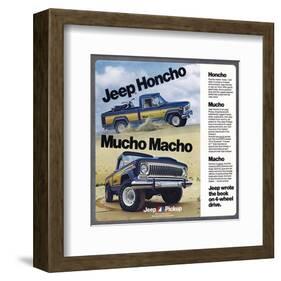 1976 Jeep Honcho - Mucho Macho-null-Framed Art Print