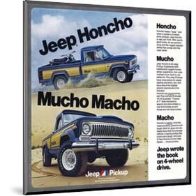 1976 Jeep Honcho - Mucho Macho-null-Mounted Art Print