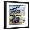 1976 Jeep Honcho - Mucho Macho-null-Framed Art Print