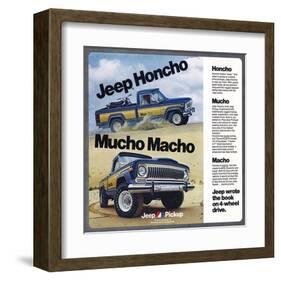 1976 Jeep Honcho - Mucho Macho-null-Framed Art Print