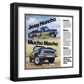 1976 Jeep Honcho - Mucho Macho-null-Framed Art Print