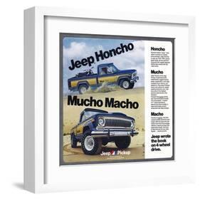 1976 Jeep Honcho - Mucho Macho-null-Framed Art Print