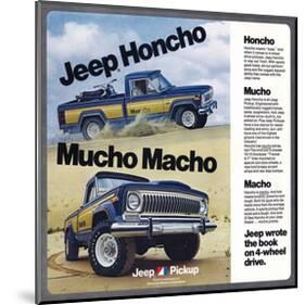 1976 Jeep Honcho - Mucho Macho-null-Mounted Art Print