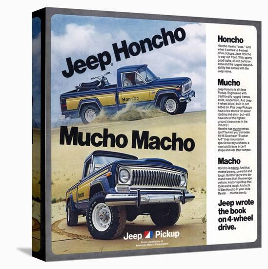 1976 Jeep Honcho - Mucho Macho-null-Stretched Canvas