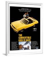 1977 Mustang Convertible Kick-null-Framed Premium Giclee Print