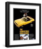 1977 Mustang Convertible Kick-null-Framed Art Print