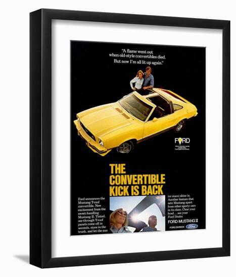 1977 Mustang Convertible Kick-null-Framed Art Print