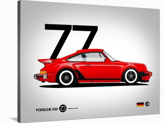 1977 Porsche 930-NaxArt-Stretched Canvas