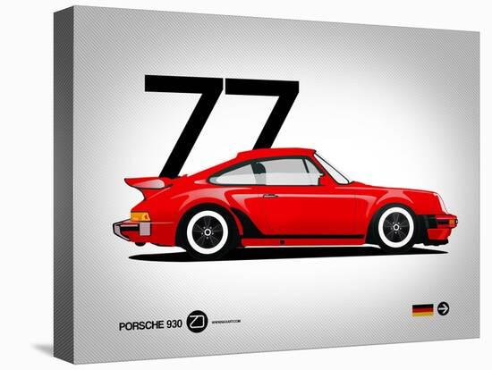 1977 Porsche 930-NaxArt-Stretched Canvas