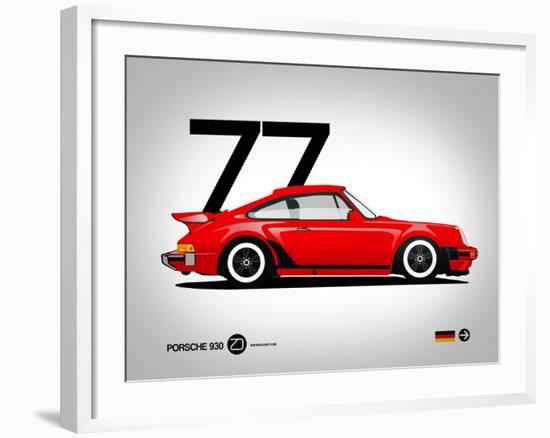 1977 Porsche 930-NaxArt-Framed Art Print