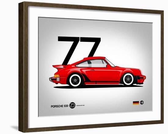 1977 Porsche 930-NaxArt-Framed Art Print