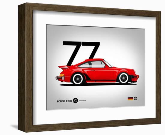 1977 Porsche 930-NaxArt-Framed Art Print