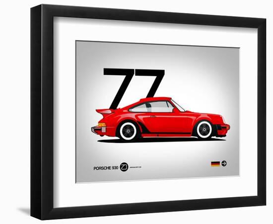 1977 Porsche 930-NaxArt-Framed Art Print