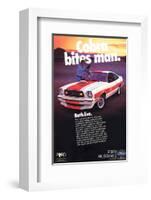 1978 Mustang - Cobra Bites Man-null-Framed Art Print