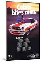 1978 Mustang - Cobra Bites Man-null-Mounted Art Print