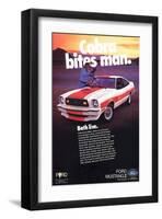 1978 Mustang - Cobra Bites Man-null-Framed Art Print
