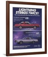 1978 Thunderbird Lightning-null-Framed Art Print