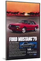 1979 Mustang - New Breed-null-Mounted Art Print