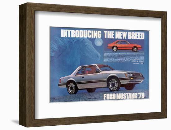 1979 Mustang Sport Car Styling-null-Framed Art Print