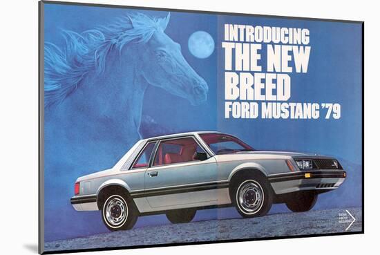 1979 Mustang - the New Breed-null-Mounted Art Print