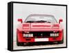 1980 Ferrari 288 GTO Front Watercolor-NaxArt-Framed Stretched Canvas