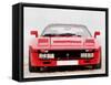 1980 Ferrari 288 GTO Front Watercolor-NaxArt-Framed Stretched Canvas