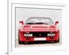 1980 Ferrari 288 GTO Front Watercolor-NaxArt-Framed Art Print