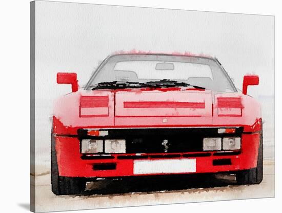 1980 Ferrari 288 GTO Front Watercolor-NaxArt-Stretched Canvas