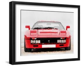 1980 Ferrari 288 GTO Front Watercolor-NaxArt-Framed Art Print