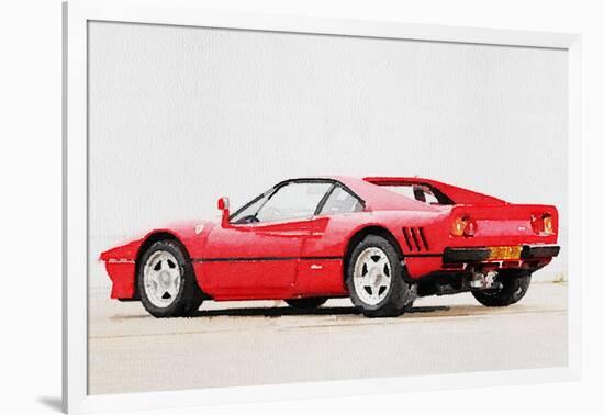 1980 Ferrari 288 GTO Watercolor-NaxArt-Framed Art Print