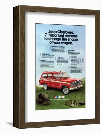 1980 Jeep Cherokee - Reasons-null-Framed Art Print