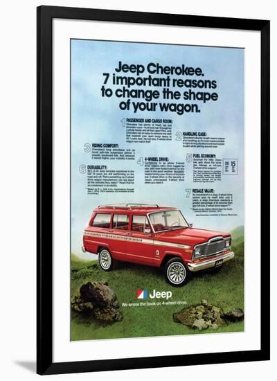1980 Jeep Cherokee - Reasons-null-Framed Art Print