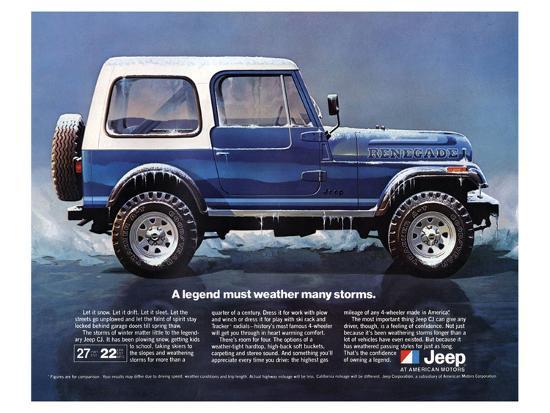 1980 Jeep Renegade A Legend Prints Allposters Com