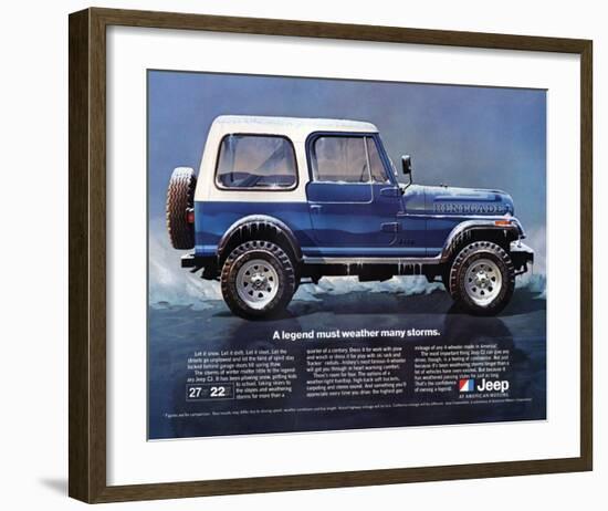 1980 Jeep Renegade - a Legend-null-Framed Art Print