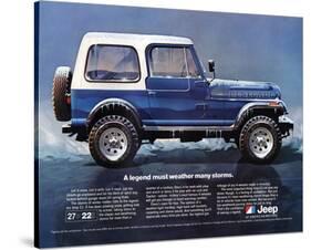 1980 Jeep Renegade - a Legend-null-Stretched Canvas