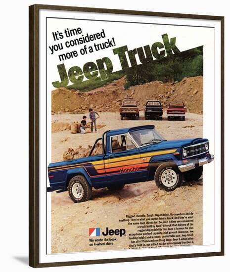 1980 Jeep Truck - Honcho-null-Framed Premium Giclee Print