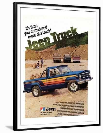 1980 Jeep Truck - Honcho-null-Framed Premium Giclee Print
