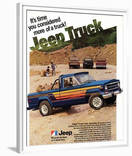 1980 Jeep Truck - Honcho-null-Framed Premium Giclee Print