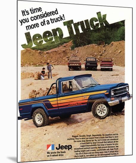 1980 Jeep Truck - Honcho-null-Mounted Premium Giclee Print