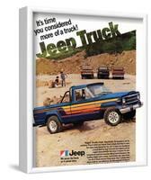 1980 Jeep Truck - Honcho-null-Framed Art Print